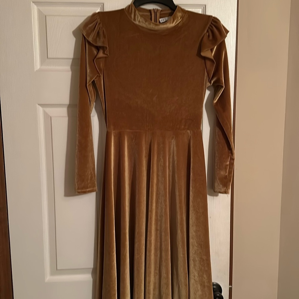Ivy City Co gold swing dress